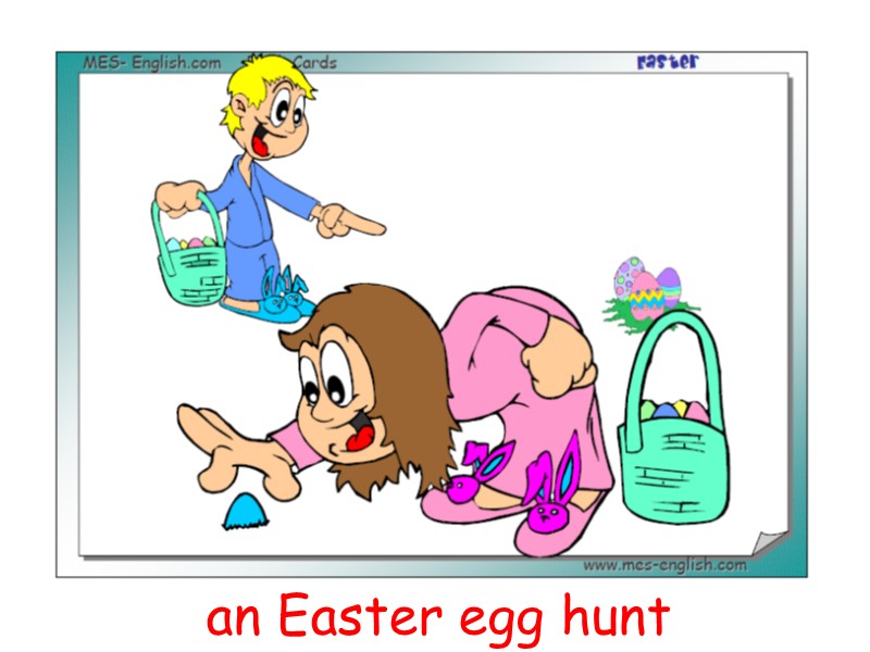 an Easter egg hunt